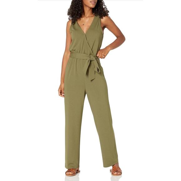 Amazon Pants - The Drop Women's @caralynmirand Sleeveless Wrap Jumpsuit